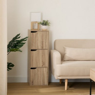 Étagère Haute 3 Cases Bois