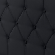 Lit coffre 140X190CM Noir  avec sommier HANNAH