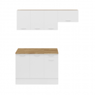 ENSEMBLE CUISINE ALLEGRA 180 CM - BOIS ET BLANC