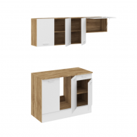 ENSEMBLE CUISINE ALLEGRA 180 CM - BOIS ET BLANC