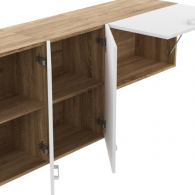 ENSEMBLE CUISINE ALLEGRA 180 CM - BOIS ET BLANC