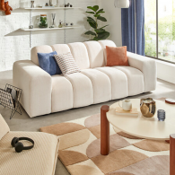 Canapé Velours Côtelé 3 Places PALMA