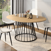 Table Ronde avec Extension ADELLE 110-150Cm