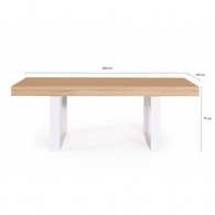 Table à Manger BRIXTON Extensible 160-200cm