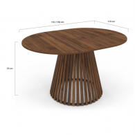 Table à Manger Extensible 110-150cm CAMÉLIA