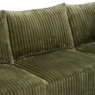 Canapé d'Angle en Velours Côtelé SOLKA