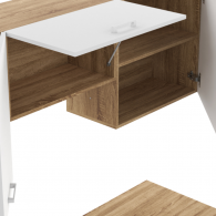 ENSEMBLE CUISINE ALLEGRA 240 CM - BOIS ET BLANC