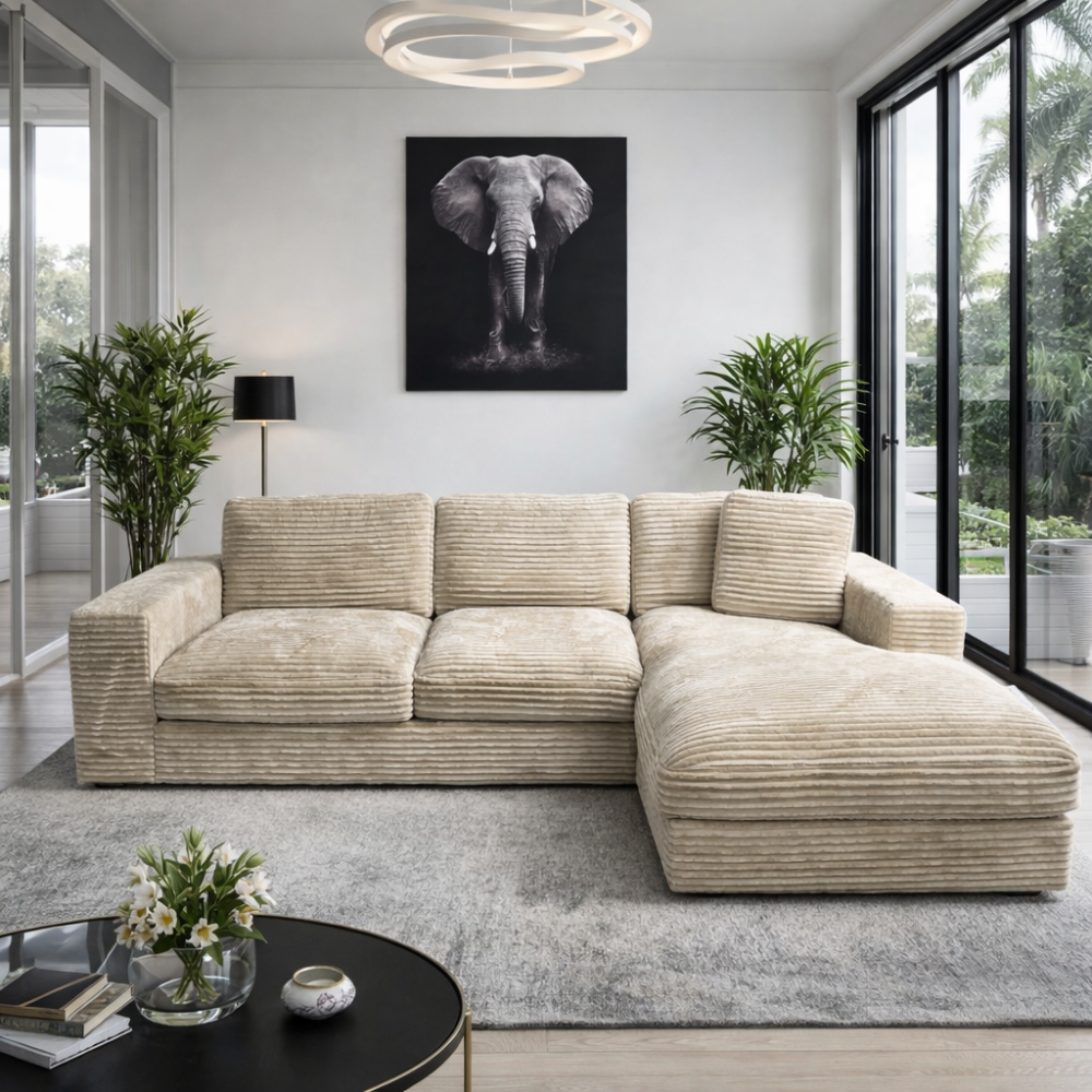 Canapé avec Méridienne SANTIAGO