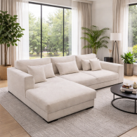 Canapé d'angle TINE - Beige