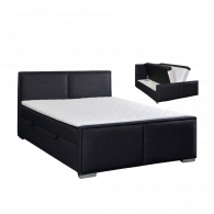 Lit coffre 160cm avec matelas et surmatelas