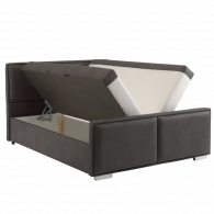Lit coffre 160cm avec matelas et surmatelas