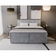 Boxspring 160cm tête de lit avec matelas et surmatelas
