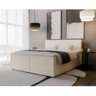 Boxspring 160cm tête de lit avec matelas et surmatelas