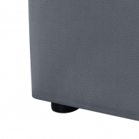 Lit coffre 140X200CM Gris avec sommier