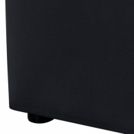 Lit coffre 160X200CM Noir + sommier