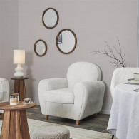 Fauteuil CLUB Côtelé SCOTT Beige
