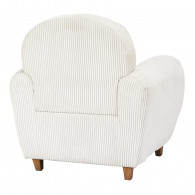 Fauteuil CLUB Côtelé SCOTT Beige