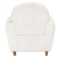 Fauteuil CLUB Côtelé SCOTT Beige