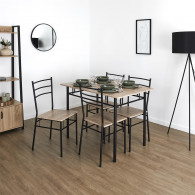 TABLE ET 4 CHAISES