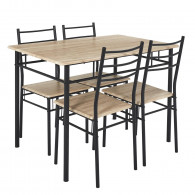 TABLE ET 4 CHAISES