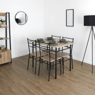 TABLE ET 4 CHAISES
