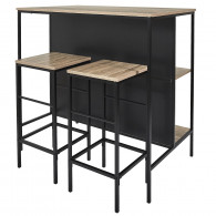 TABLE ILOT 2 TABOURETS