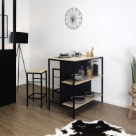 TABLE ILOT 2 TABOURETS
