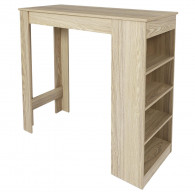TABLE DE BAR MANGE DEBOUT ETAGERES CHEERS BOIS