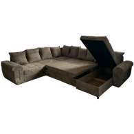 Canapé lit EMMA Cannelle Convertible et Réversible