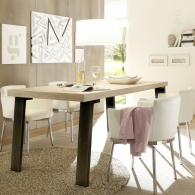 Table de repas PALMA 180 cm pieds métal