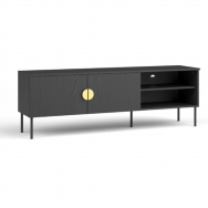 MUNDO - MEUBLE TV 2P NOIR