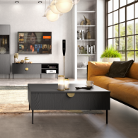 MUNDO - TABLE BASSE NOIR