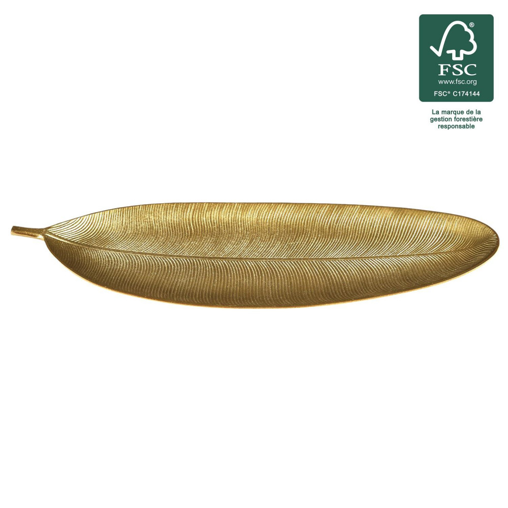 VIDE POCHE FEUILLE DORE