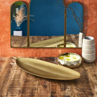 VIDE POCHE FEUILLE DORE