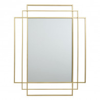 MIROIR ART DECO DORE
