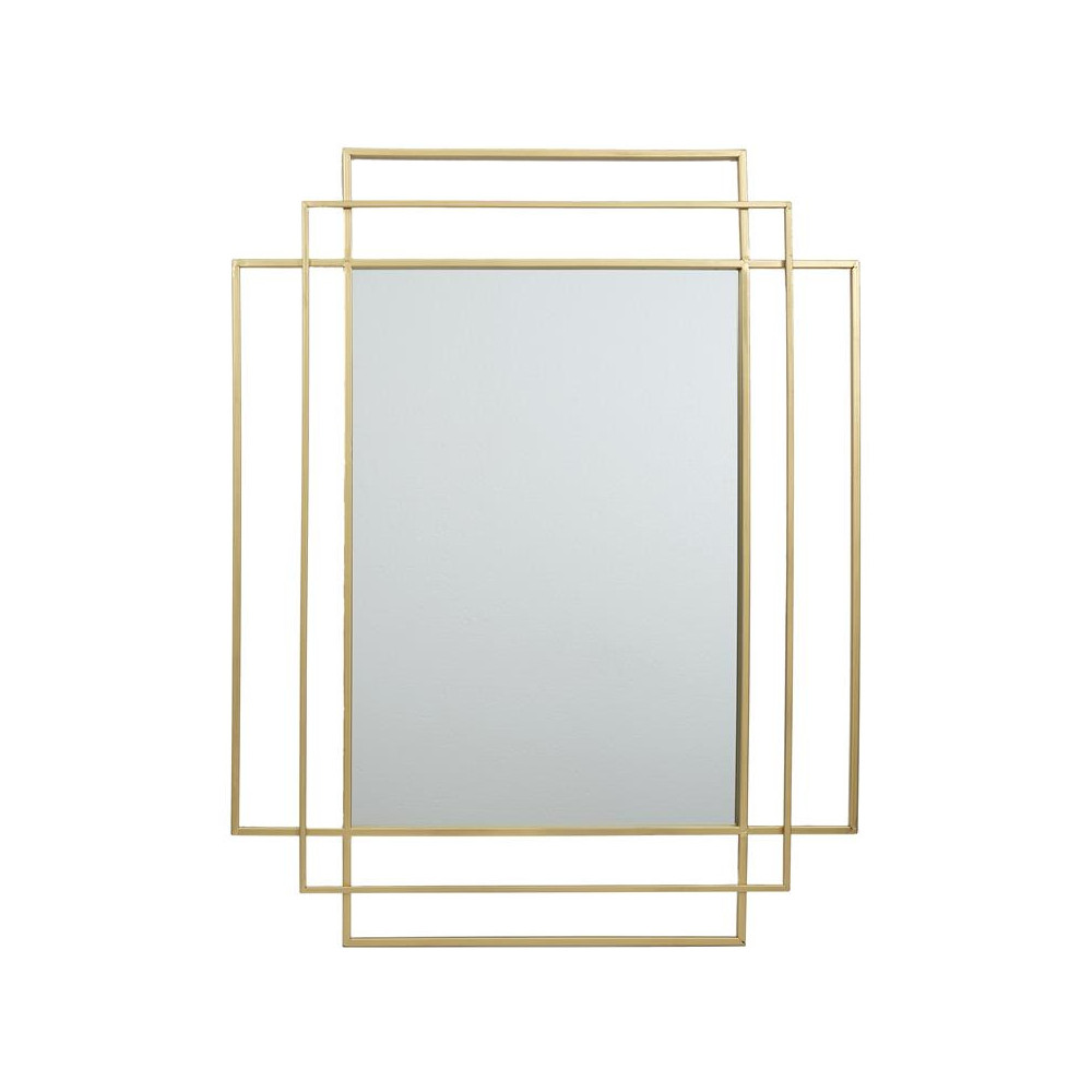MIROIR ART DECO DORE