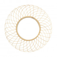 MIROIR ROTIN ROSACE 90 CM