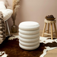 POUF RANGEMENT BOUCLETTE