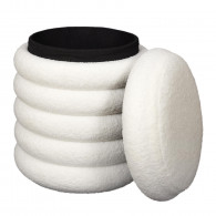 POUF RANGEMENT BOUCLETTE