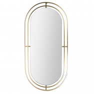 MIROIR METAL DORE
