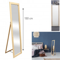 MIROIR EN BOIS SUR PIED 39X150CM