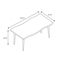 TABLE BASSE FOREST NOIR