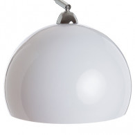 Lampadaire arc Geda haut 185 cm métal blanc