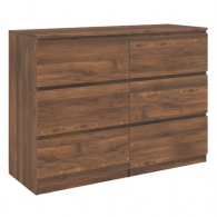 COMMODE 6 TIROIRS TOM BOIS NOYER