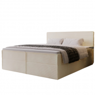 Boxspring 160cm tête de lit avec matelas et surmatelas