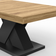 Table basse ALEXIA pieds croisés