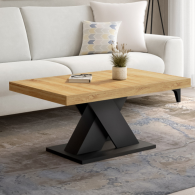 Table basse ALEXIA pieds croisés
