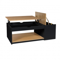 Table basse relevable + coffre ELINA