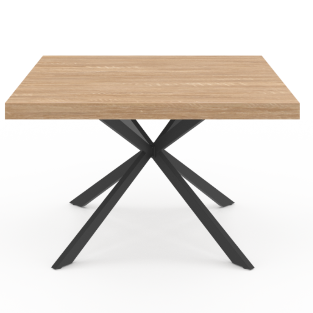 Table repas carré pieds spider