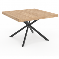 Table repas carré pieds spider